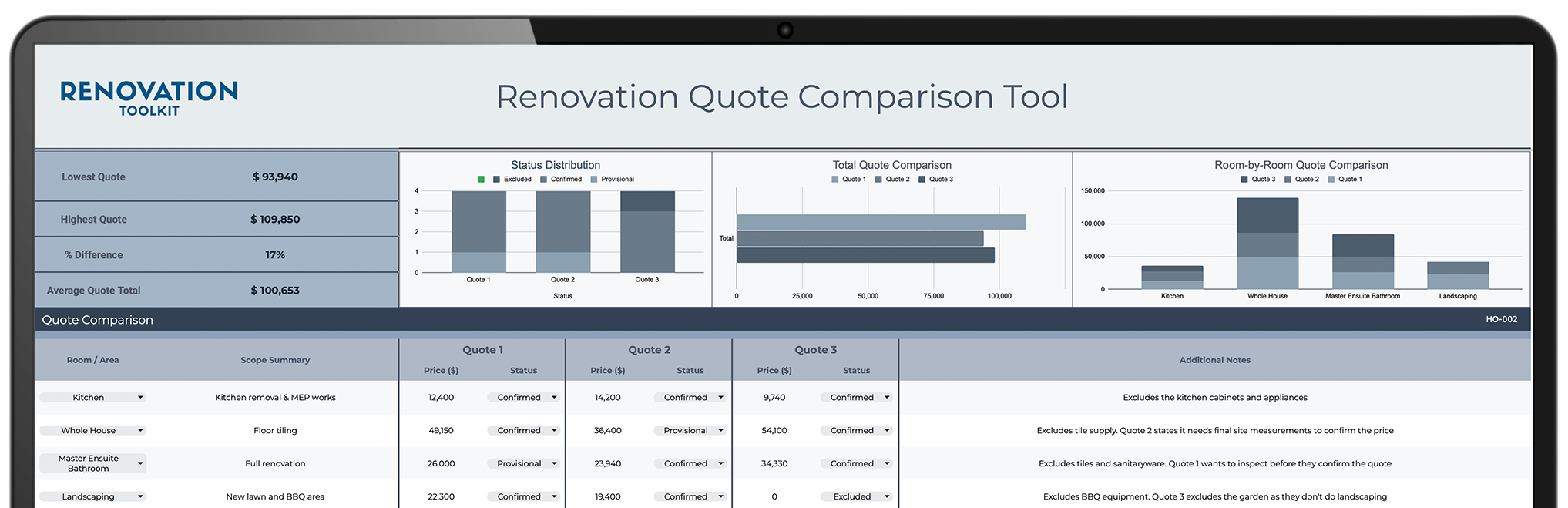 Quote Comparison Tool